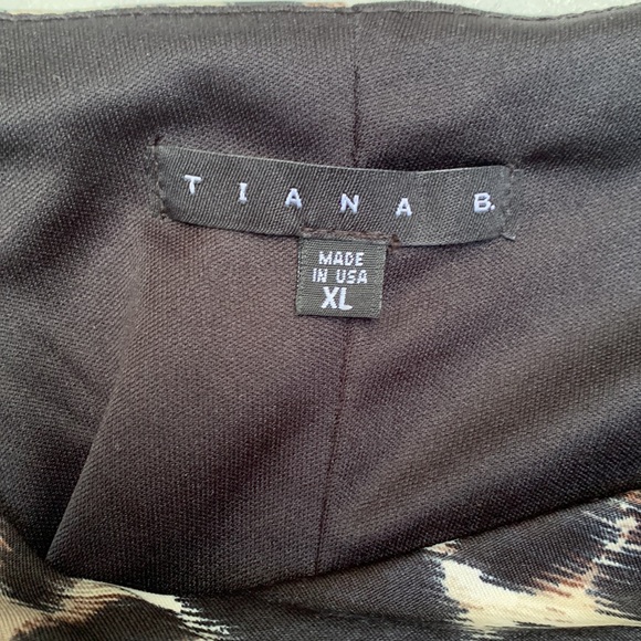 Tiana B leopard print dress stretch sleeveless sheath - Picture 6 of 6